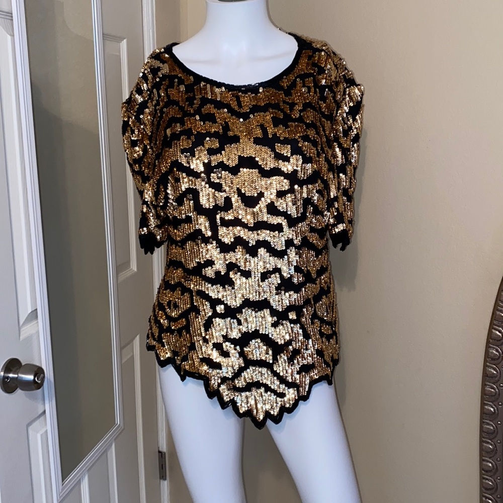 Sequin Vintage Blouse